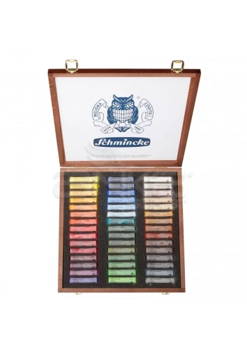 Schmincke Soft Pastel Boya Seti Cardboard 45li Ahşap Kutu