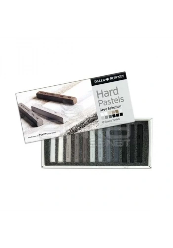 Daler Rowney Artists Hard Pastel 12li Gri Tonlar