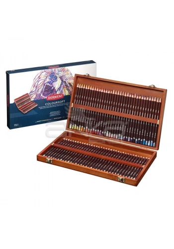 Derwent Coloursoft Kuru Boya Kalemi 72li Ahşap Kutu