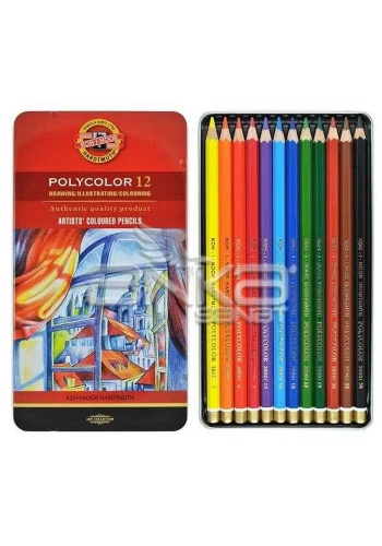 Koh-i-Noor Polycolor Kuru Boya Kalemi 12li Set