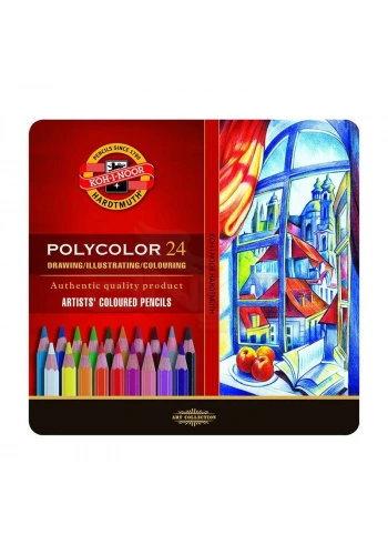 Koh-i-Noor Polycolor Kuru Boya Kalemi 24lü Set
