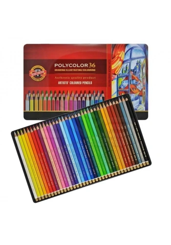 Koh-i-Noor Polycolor Kuru Boya Kalemi 36lı Set