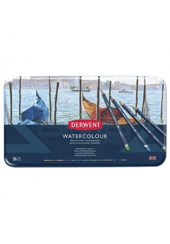 Derwent Watercolour Pencil Sulu Boya Kalemi Seti 36lı Teneke Kutu