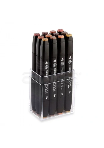Touch Twin Marker Kalem 12li Set Ahşap Renkler