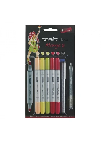 Copic Ciao Marker 5+1 Set Manga 8