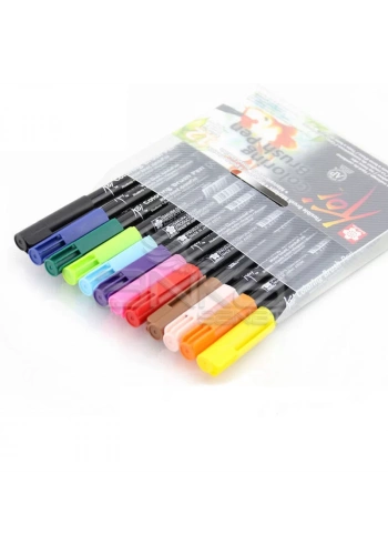 Sakura Koi Coloring Brush Pen Fırça Uçlu Kalem 12li Set