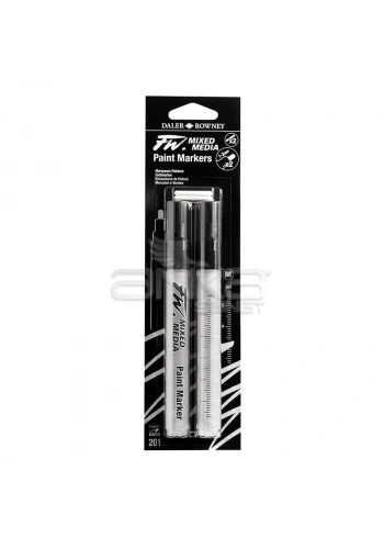 Daler Rowney FW Mixed Media Paint Marker Sets 201 1-2mm Yuvarlak Uç (M)