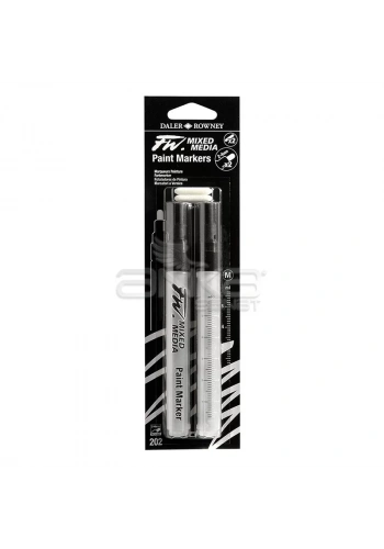 Daler Rowney FW Mixed Media Paint Marker Sets 202 2-4mm Yuvarlak Uç (M)