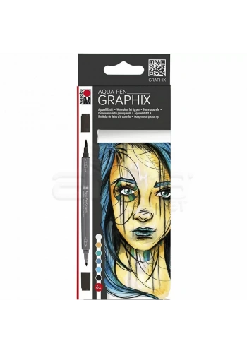 Marabu Graphix Aqua Pen 6lı Set Metropolitan