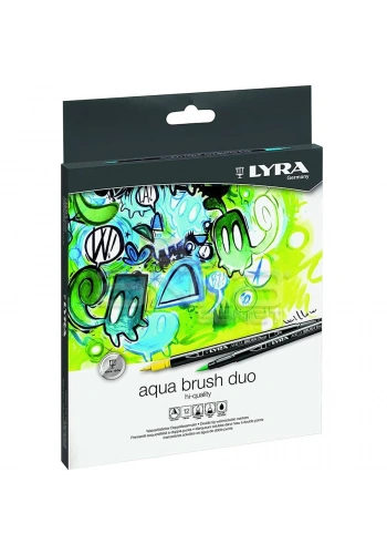 Lyra Aqua Brush Duo Fırça Uçlu Kalem 12li Set