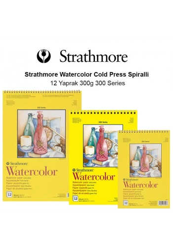 Strathmore Watercolor Cold Press Spiralli 12 Yaprak 300g 300 Series