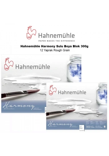 Hahnemühle Harmony Sulu Boya Blok 300g 12 Yaprak Rough Grain