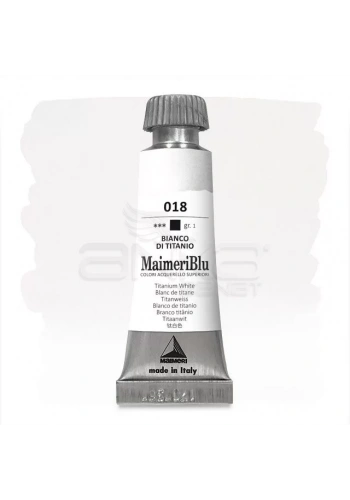 Maimeri Blu Tüp Sulu Boya 12 ml S1 No:018 Titanium White