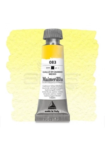 Maimeri Blu Tüp Sulu Boya 12 ml S3 No:083 Cadmium Yellow Medium