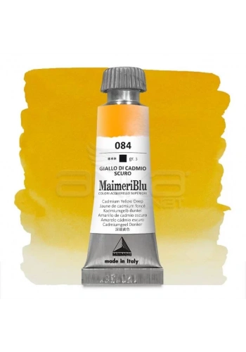 Maimeri Blu Tüp Sulu Boya 12 ml S3 No:084 Cadmium Yellow Deep
