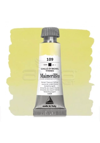Maimeri Blu Tüp Sulu Boya 12 ml S2 No:109 Nickel Titanate Yellow