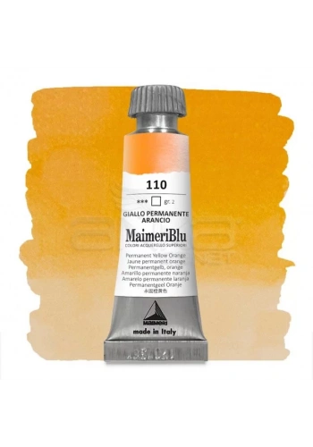 Maimeri Blu Tüp Sulu Boya 12 ml S2 No:110 Permanent Yellow Orange