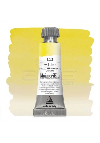 Maimeri Blu Tüp Sulu Boya 12 ml S1 No:112 Permanent Yellow Lemon