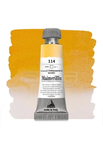 Maimeri Blu Tüp Sulu Boya 12 ml S4 No:114 Permanent Yellow Deep