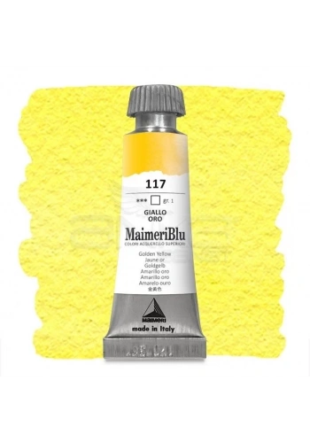 Maimeri Blu Tüp Sulu Boya 12 ml S1 No:117 Golden Yellow
