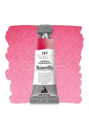 Maimeri Blu Tüp Sulu Boya 12 ml S1 No:167 Permanent Carmine