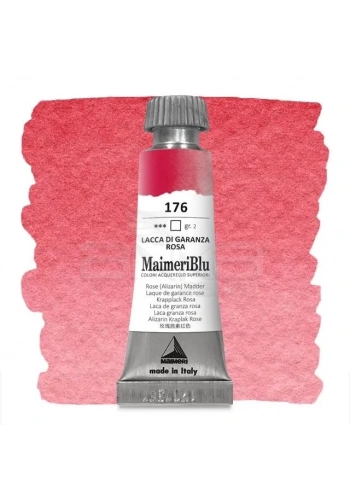 Maimeri Blu Tüp Sulu Boya 12 ml S2 No:176 Rose (Alizarin) Madder