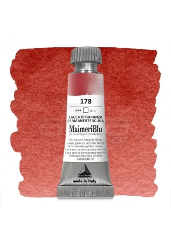 Maimeri Blu Tüp Sulu Boya 12 ml S2 No:178 Permanent Madder Deep