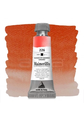 Maimeri Blu Tüp Sulu Boya 12 ml S4 No:226 Cadmium Red Light