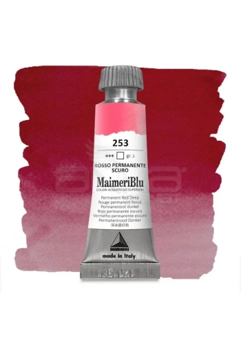 Maimeri Blu Tüp Sulu Boya 12 ml S3 No:253 Permanent Red Deep