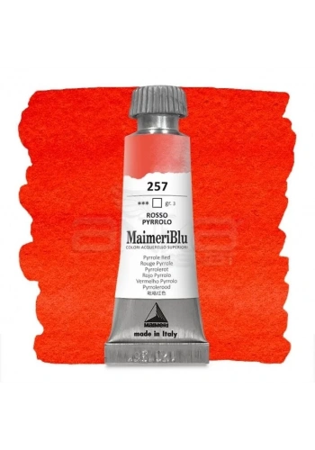 Maimeri Blu Tüp Sulu Boya 12 ml S3 No:257 Pyrrole Red