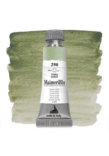 Maimeri Blu Tüp Sulu Boya 12 ml S1 No:296 Green Earth