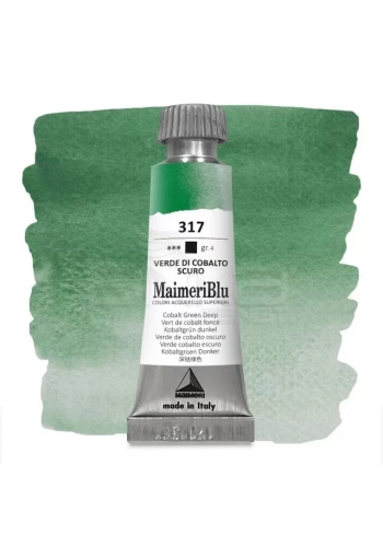 Maimeri Blu Tüp Sulu Boya 12 ml S4 No:317 Cobalt Green Deep