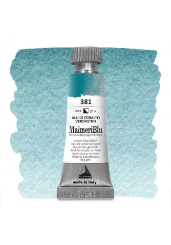 Maimeri Blu Tüp Sulu Boya 12 ml S4 No:318 Cobalt Green Blueish