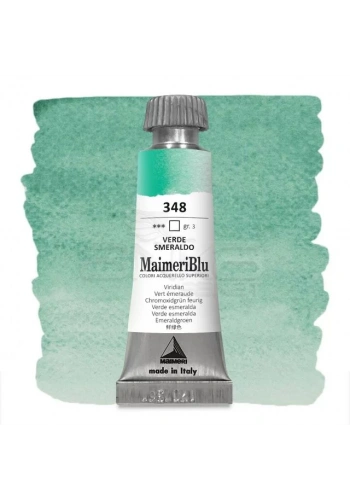 Maimeri Blu Tüp Sulu Boya 12 ml S3 No:348 Viridian