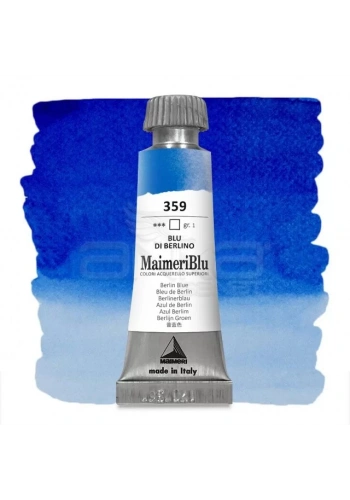 Maimeri Blu Tüp Sulu Boya 12 ml S1 No:359 Berlin Blue
