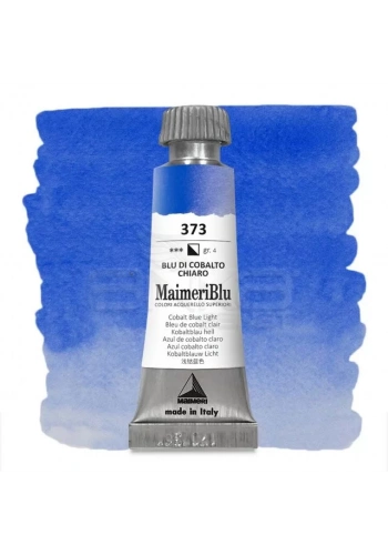 Maimeri Blu Tüp Sulu Boya 12 ml S4 No:373 Cobalt Blue Light