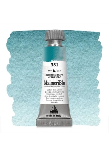 Maimeri Blu Tüp Sulu Boya 12 ml S4 No:381 Cobalt Blue Green
