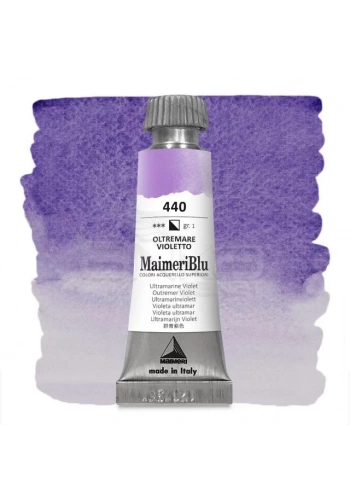 Maimeri Blu Tüp Sulu Boya 12 ml S1 No:440 Ultramarine Violet