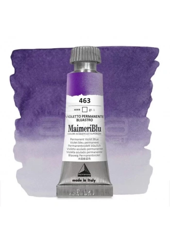 Maimeri Blu Tüp Sulu Boya 12 ml S1 No:463 Permanent Violet Blueish