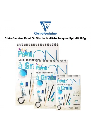 Clairefontaine Paint On Starter Multi-Techniques Spiralli 160g