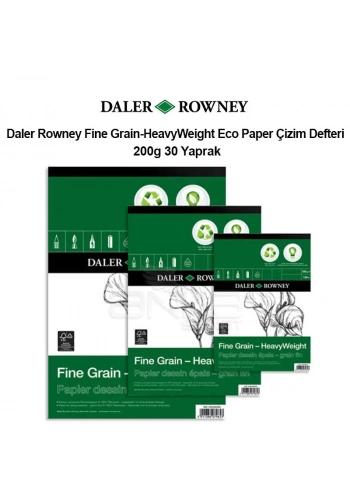 Daler Rowney Fine Grain-HeavyWeight Eco Paper Çizim Defteri 200g 30 Yaprak