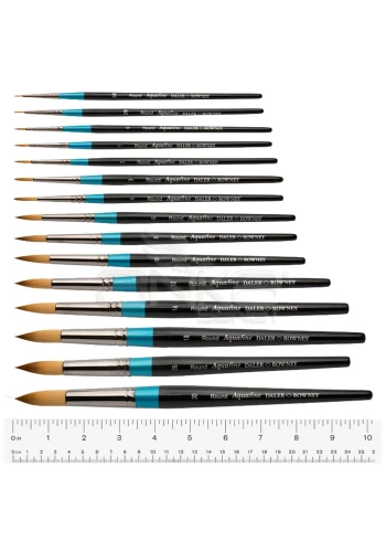 Daler Rowney Aquafine Seri 85 Sentetik Yuvarlak Uçlu Sulu Boya Fırçası