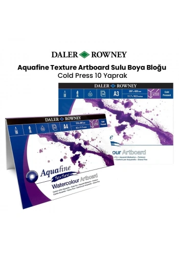 Daler Rowney Aquafine Texture Artboard Sulu Boya Bloğu 10 Yaprak