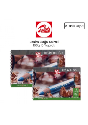 Talens Resim Bloğu Spiralli 160g 15 Yaprak