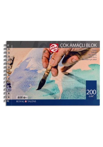 Talens Çok Amaçlı Blok Spiralli 200g 25x35cm 15 Yaprak