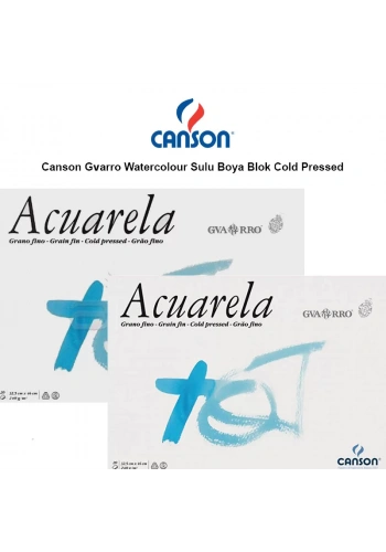 Canson Gvarro Watercolour Sulu Boya Blok Cold Pressed 240g 20 Yaprak