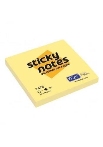 Kraf Yapışkanlı Küp Not Kağıdı 76x76CN