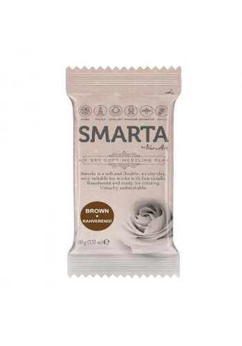 Smarta Hava ile Kuruyan Modelleme Hamuru 100g Kahverengi