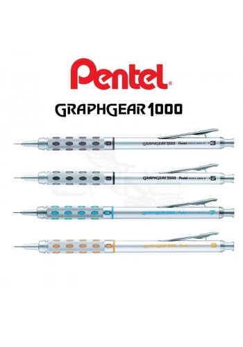 Pentel Graphgear 1000 Versatil Kalem Gümüş 0,9