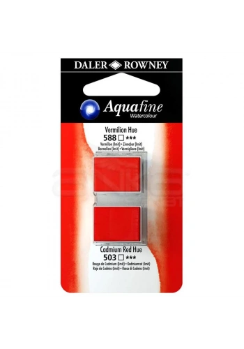 Daler Rowney Aquafine Sulu Boya Tablet 2li Vermilion-Cad. Red